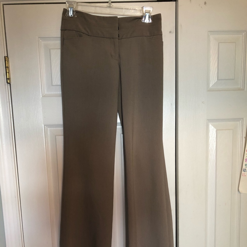 Express editor tan trouser slacks/ 0long